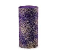 NOREN Tea caddy for loose leaf tea japanese washi paper 200g capacity (Gold and Purple) tea caddies tea tin tea canister