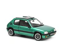 Norev 1/18 Scale Diecast 184847 Peugeot 205 GTi 1.9 Griffe Windowroof 1991 Green