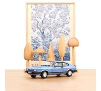 NOREV 182764 1:18 Ford Capri Mk.III 2.8 Injection, Paris Blue metallic, 1984 (RH