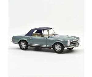 NOREV 183992 1:18 Mercedes Benz 230 SL 1963 Horizon Blue Knocking on Heavens Doo