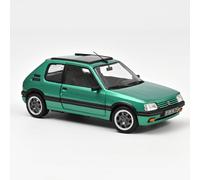 Peugeot 205 Gti Prong With Windowroof 1991 Green 1:18 Model 184847 Norev