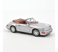 187330 Porsche 911 964 Carrera 2 Cabrio Silver Norev 1/18