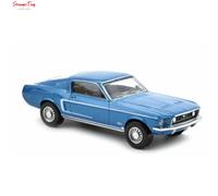 MODELLINO IN SCALA COMPATIBILE CON FORD MUSTANG FASTBACK 1968 ACAPULCO BLUE 1:43 NOREV NV270584