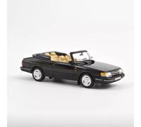 NOREV Saab 900 Turbo Convertible 1992 Black 1:43 Scale Diecast Model Car