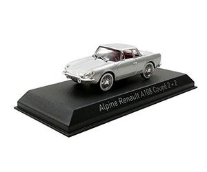 Norev- Alpine Renault A 108 Coupe 1961 Miniature vehicle, 517821, Silver, Scale 1:43