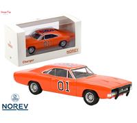 NOREV DIECAST 1/43 1969 DODGE CHARGER "GENERAL LEE" #01 "THE DUKES OF HAZZARD"