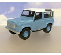 Land Rover Defender 1995 in blue & white, 1:43 scale model from Norev, 845107