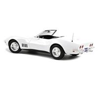 Norev Miniature Chevrolet Corvette Convertible 1969 Can Am 1:18 White 189038