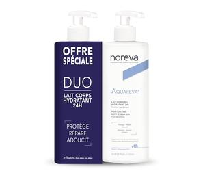 Noreva Aquareva 24H Moisturizing Body Cream 2 x 400ml