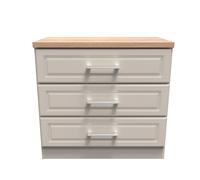 Norfolk 3 Drawer Chest (Ready Assembled) Ready Assembled 2 U Taupe Medium