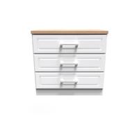 Norfolk 3 Drawer Chest (Ready Assembled) Ready Assembled 2 U White One Size