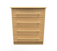 Norfolk 4 Drawer Chest In Modern Oak (Ready Assembled)