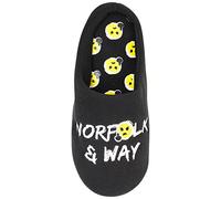 Norfolk and Way Mens Mule Slippers - Novelty Fathers Day Dad Gift - UK Sizes 7-8, 9-10 & 11-12 (NFW - Black, 7-8)