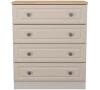Norfolk Cashmere and Oak Effect 4 Drawer Chest