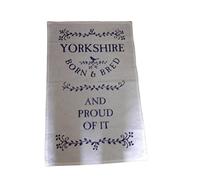 Norfolk China Yorkshire Born and Bred Tea Towel - Gift Idea