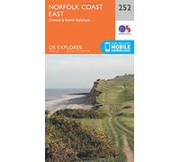 Norfolk Coast East Map | Cromer & North Walsham | Ordnance Survey | OS Explorer Map 252 | England | Walks | Hiking | Maps | Adventure