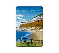 Norfolk Coast Path,National Park（1） Tin Sign Vintage Metal Pub Club Cafe Bar Home Wall Art Decoration Poster Retro 8x12inch(20x30cm)