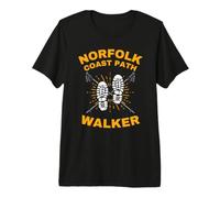 Norfolk Coast Path Walker Walk Walking Rambling Footpath Premium T-Shirt