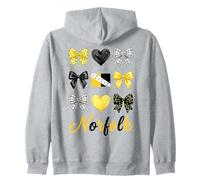 Norfolk Coquette Bow Girls Zip Hoodie