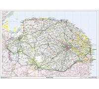 Norfolk County Map - 47" x 33.25" Art Quality Print