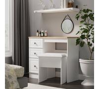 Norfolk Dressing Stool White 37cm