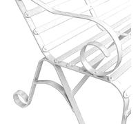 Norfolk Garden Furniture The 2.5 Seater Classic Bench - Chalk