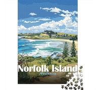 Norfolk Island, Australia Travel Puzzle 1000 Pieces, European City Streetscape, Thick Cardboard Pieces, Mindful Activity for Puzzle Lovers, Travel Gift, 70x50cm/1000pcs