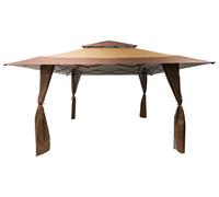 Norfolk Leisure 4m x 4m Pop up Garden Gazebo - Brown