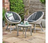 Norfolk Leisure Chedworth 2 Seater Garden Bistro Set - Grey