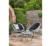 Norfolk Leisure Norfolk Collection Chedworth Curved Bistro Set - Grey, Grey