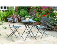 Norfolk Leisure Comfort Bistro Set - Grey
