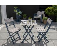 Florenity Galaxy Bistro Set - Grey/Blue, Grey