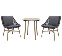 Norfolk Leisure Keswick 2 Seater Garden Bistro Set - Grey