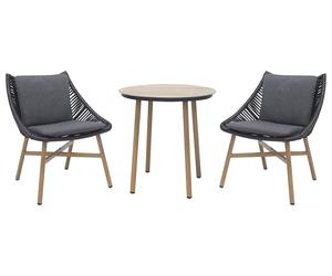 Norfolk Leisure Keswick 2 Seater Garden Bistro Set - Grey