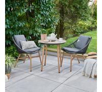 Norfolk Leisure Keswick Grey Metal 2 Seater Bistro Set