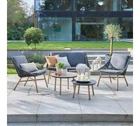 Keswick Sofa Lounge Set with Cushions Norfolk Leisure Lifestyle Dark Grey One Size