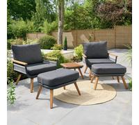 Norfolk Leisure Kimoro 2 Seater Garden Bistro Set - Grey