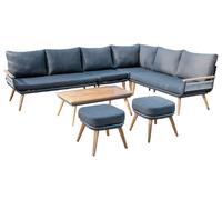Norfolk Leisure Kimoro 8 Seater Metal Garden Corner Sofa Set