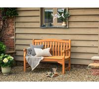 Norfolk Leisure Kingsbury 120cm Bench in Mahogany in Brown Norfolk Leisure Brown