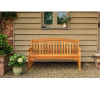 Norfolk Leisure Kingsbury 150cm Bench in Mahogany in Brown Norfolk Leisure Brown