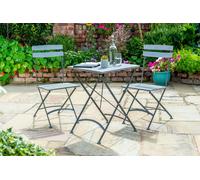 Norfolk Leisure Lifestyle Anada Two Seat Bistro Set in Grey Norfolk Leisure Lifestyle Grey