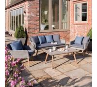 Norfolk Leisure Norfolk Collection Midori Outdoor Lounge Set - Grey, Grey