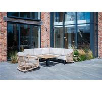 Norfolk Leisure Norfolk Collection Peakdale Open weave Mini Corner with Armchair and Height adjust Table