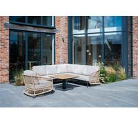 Norfolk Leisure Norfolk Collection Peakdale Open weave Mini Corner with Armchair and Height adjust Table