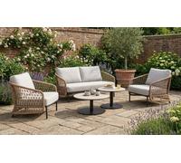 Norfolk Leisure Norfolk Collection Peakdale Open Weave Sofa Set With Double Coffee Tables
