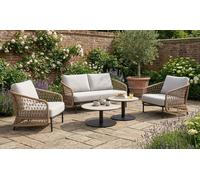 Norfolk Leisure Norfolk Collection Peakdale Open Weave Sofa Set with Double coffee Tables