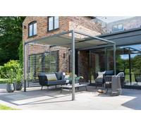 Norfolk Leisure 2.8m x 2.8m Sliding Roof Garden Gazebo- Grey
