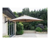 Norfolk Leisure Wall Mounted Square Cantilever Parasol 2x2m - Taupe