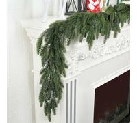 Norfolk Pine Cedar Garland - 9 ft/ 270 cm Christmas Decoration for Fireplaces, Stairs, Tables, Chairs & Porches