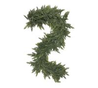 Norfolk Pine Wreath for Front Door,6ft Christmas Wreaths Artificial Cedar Garlands Realistic Greenery Rattan Christmas Garlands for Indoor Outdoor Winter Seasonal Décor Xmas Decorations